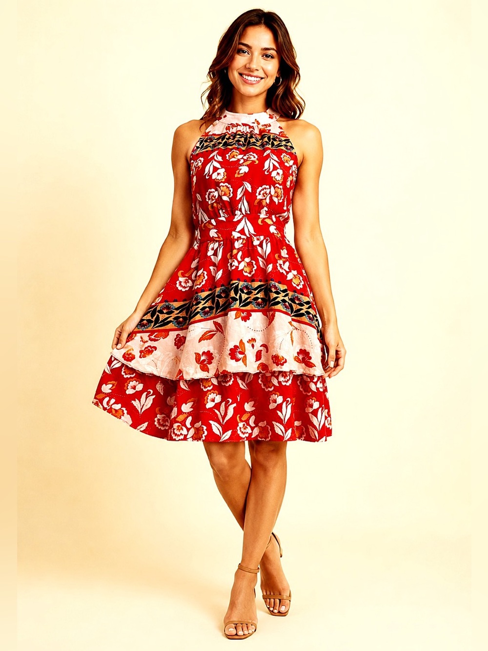 PARKER Aurora Silk Mini Dress In Talavera